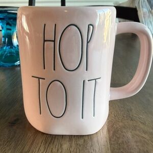 Rae Dunn Blush 'Hop To It' Mug